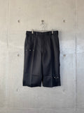 "twill studs shorts"